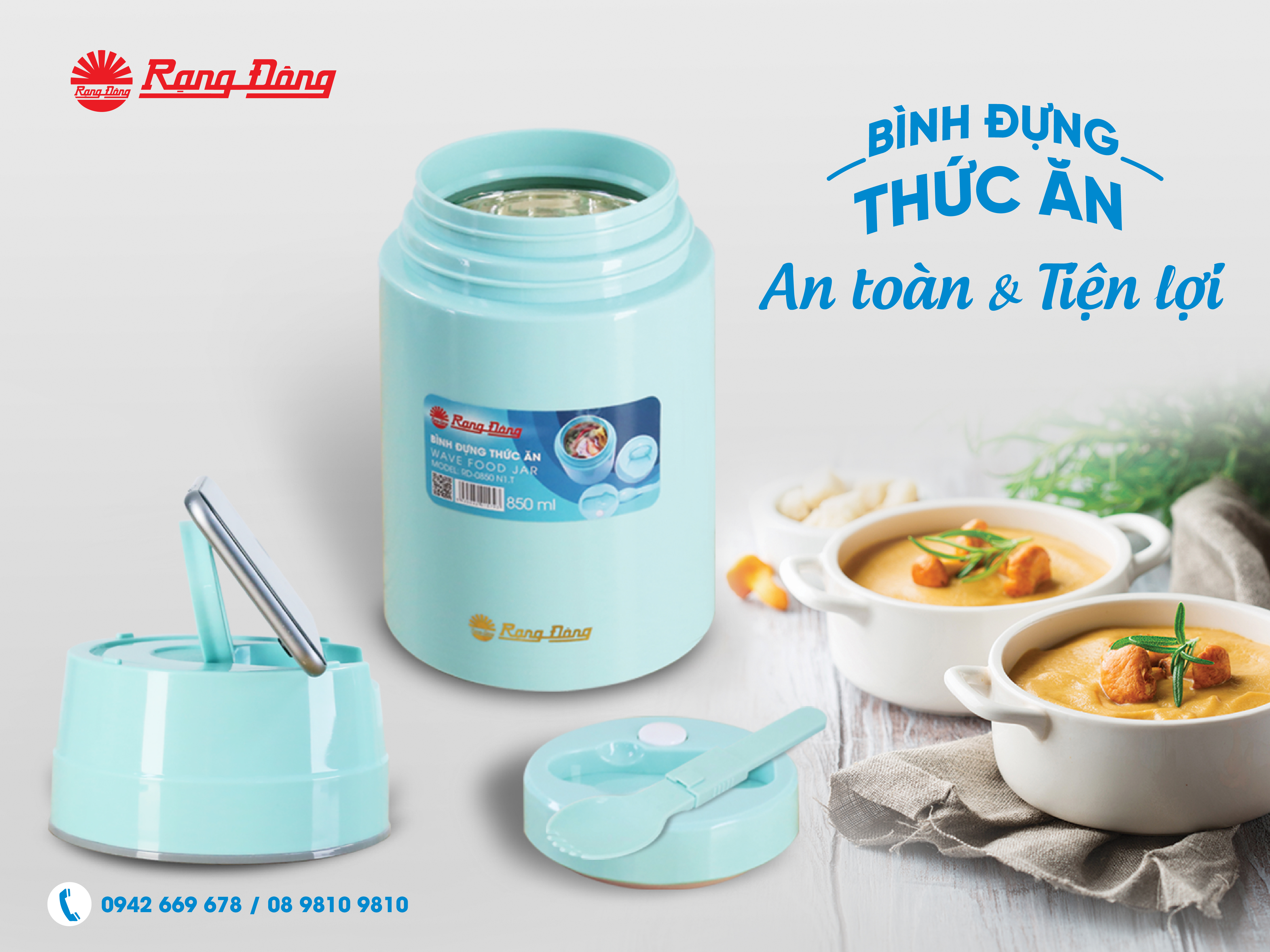 Bình đựng thức ăn: An toàn & Tiện lợi